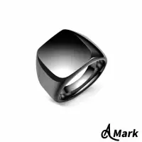 在飛比找momo購物網優惠-【A MARK】鈦鋼戒指 方塊戒指/潮流時尚方塊光面鈦鋼戒指
