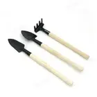 Mini Plant Garden Gardening Tools Set With Wooden Handle Tool Rake Shovel CB1