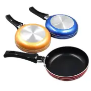 Mini Frying Pan 4.7" Nonstick Stainless Steel Pan For Kitchen Camping Random