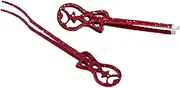 CANIGHT 2pcs Stainless Steel Eyebrow Tweezers Lash Applicator Tool Guitar Shaped Lash Styling Tools for Women Men Eyebrow Shaping Hair Removal