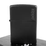 【ZIPPO】美系-LOGO字樣打火機-BLACK MATTE黑色烤漆