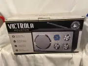 Victrola Houston Desktop FM Radio with Bluetooth, VRS 2400 Black NEW Sealed Box