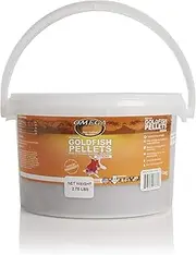 Omega One Goldfish Pellets, Sinking, 4mm Medium Pellets, 2.75 lb Bucket