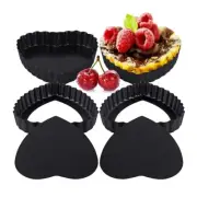 Versatile NonStick Heart Shaped Tart Pan with Wavy Edges Dishwasher Safe