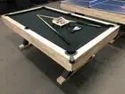 X-PRO 7 FT POOL TABLE / DINING TABLE /TABLE TENNIS WITH BLACK FELT + CHAIRS