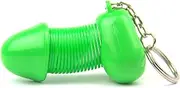 Erotic Gift Creative Keychain Spring Fake Penis Decoration Rooster Keychain Silly Alternative Erotic Toys
