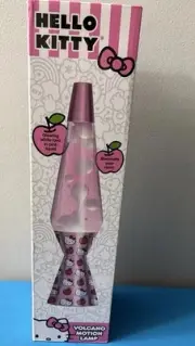 Hello Kitty 16” Lava Motion Volcano Lamp, Pink Wax In Pink Liquid