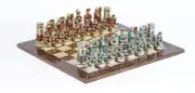 Hand Painted Cleopatra The Queen of The Nile Chessmen Master Chess Board Set