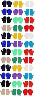 [Hoement] 3sets Acrylic Knitted Mitten Children's Winter Warm Gloves for Boys Touchscreen 12pairs*3