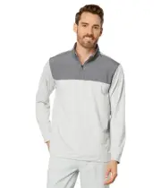 CLOUDSPUN Colorblock 1/4 Zip, Quiet Shade-High Rise Heather, M