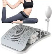 Back Stretcher - Lumbar Stretcher Decompressor Massager,Ergonomic Comfortable Traction Equipment for Discomfort Relief