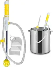 TERA PUMP Battery Powered Deep Fryer Oil Transfer Pump with 3PK of Filters (0.92 Gallons Per Minute) Safely Transfer Cooking Oil with No Spills
