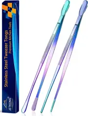 2 Pcs 14-Inch Culinary Tweezers Extra Long Food Tweezers Kitchen Tweezer Tongs f