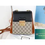 芷涵二手 GUCCI PADLOCK GG SUPREME 後背包 雙肩包 可手提 498194