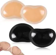 [uinnossvc] Chicken Fillet Bra Inserts Bra Padding Insert Bra Inserts Pads Sticky Push Up Bra Inserts Reusable Bikini Chicken Fillets Breast Forms Gel Bra Insert Bra Pads Inserts Push Up Bra Pads Inserts, 2