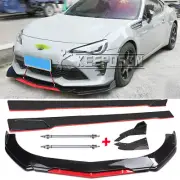 For Toyota Corolla Yaris GR 86 Front Splitter Lip Side Skirt Rear Diffuser +Rods (for: Toyota)