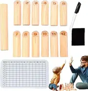 Gupcaqosjw Number Garden Games | Wooden Interesting Yard Games Toss Games,Chess Set for Family Gatherings Picnics Camping Traveling