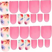 LALADEFIEE Fashionable Press-on Nails Set Women Decorative Fake Nails Kit Halloween Manicure