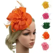 Race Wedding Womens Pillbox Hat Fascinator Derby Party