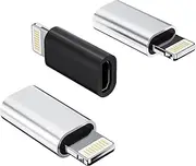 Micro USB Female to Lightning Male Adapter(3pack)Android Charging Port Cable for Apple iPhone 14 13 12 11 Pro Max Se X Xr 6 7 8Plus Ipad Air 2021 2022 Converter Charge Cord Connector Data Sync Charger