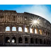 Sky & Views of The Coliseum Rome Print 100% Australian Made 90 x 60cm (Stretched)