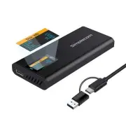 Simplecom SE530 NVMe / SATA M.2 SSD to USB-C Enclosure with SMART LED Screen USB