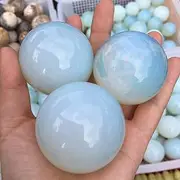 1PC White Opal Ball Energy Stone Healing Sphere Decor Natural Quartz Crystals