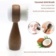 Coconut Shred Handle Facial Brush Double Sided Facial Cleanser Blackhead Re.pi