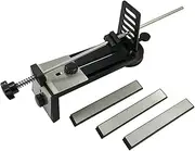 Knife Sharpener Knife Scissors Home Kitchen Multifunctional Knife Sharpener Knife Sharpener with 3 Sharpening Stones 240#/600#/1000#