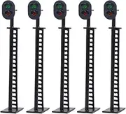 5pcs Model Railway Block Signals Green/Red HO or OO Scale 8cm 12V Led JTD01