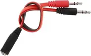 CIMAXIC Headphone Extender Cable Microphone Adapter Durable Audio Splitter for Smartphones Tablets Laptops TPE Auxiliary Cord for Music Communication Needs