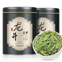 在飛比找蝦皮購物優惠-匠界龍井綠茶2023明前新茶春茶正宗杭州龍井茶葉豆香型罐裝