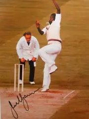 SIGNED LARGE 16x22 inch LTD ED PRINT PROOF COA JOEL GARNER WEST INDIES GREAT