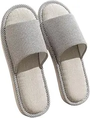 [Naapesi] Slippers, cosy linen slippers, linen home, summer, non-slip, for indoor and outdoor use, for spa, party