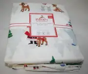 Pottery Barn Kids Rudolph Glow-in-the-Dark Bedding Complete Sheet Set FULL NEW