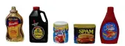 Zuru Mini Brands Food Lot 5 Kool Aid, Spam, Frenchs Mustard,Kikkoman Soy, Bosco