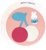 Dick Bruna 421114 Miffy Fruits Mini Plate, Small Plate, Microwave, Dishwasher Safe, 4.1 inches (10.5 cm), Made in Japan