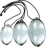 BDSM Super Large Crystal Anal Beads Anal Beads with Chain, Glass Beads Crystal Balls Anal Plugs Anal Beads Buttplug Anus Masturbator Stimulation Anal Vaginal Sex Toys for Men Women(M)