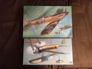Hasegawa 1/32 Spitfire Mk.Vb & Nakajima A6M2-N Type 2 1/48 Model Kits