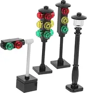 Totority Early Learning Traffic Light Toy Miniature Traffic Sign Set Educational Toy for Preschoolers Signals