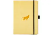 Dingbats Wildlife A5+ Cream Wolf Notebook - Dotted