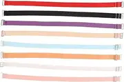 [DEARMAMY] 8pcs Bra Straps Clear Bra Strap Bandeau Extender Tie behind Bra Backless Bras Straps Curvy Invisible Bra Removable Covers with Lift Lifting Belt Women Adjuster Three Bralette Cloth