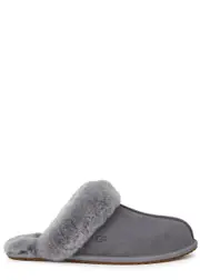 Ugg Scuffette II Shearling-trimmed Suede Slippers - Grey - 5 5