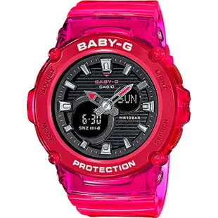 【CASIO 卡西歐】Baby-G 果凍系酷炫計時手錶(BGA-270S-4A)