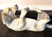 Drinking Labrador Retriever Wine Bottle Holder and Decorative Lab-Gift