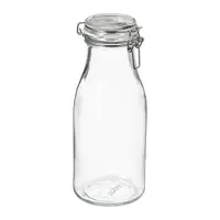 在飛比找IKEA優惠-IKEA 附蓋瓶形萬用罐, 透明玻璃, 1 公升
