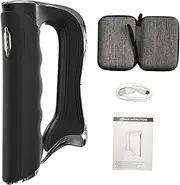 LeoLeozz Electric Muscle Massage - Percussion Massager - Professional Handheld Portable Electric Quiet Muscle Massager for Waist, Legs (Black)