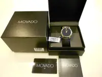 在飛比找Yahoo!奇摩拍賣優惠-Movado摩凡陀, Museum博物館, 男用腕錶, 鍍黃