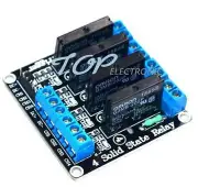 5V 4 Channel OMRON SSR G3MB-202P Solid State Relay Module with Resistive Fuse