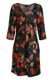 Talya Pebbles 3/4 Slv Twist Dress--HOW-343B068E